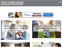 Tablet Screenshot of divorcedatingpost.com